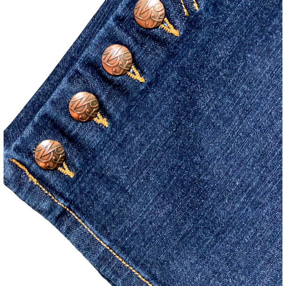 NYDJ Women's Size 18 Capri Jeans Tummy Tuck Dark Blue Button Detail NWT - Picture 5 of 5